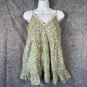Sundance Babydoll Camisole Tank Top Size M Boho‎ Festival Ditsy Floral Hippie